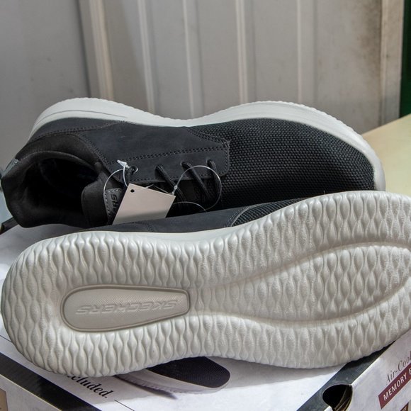 Men Slip on Skechers Black Shoes‎ main image 4